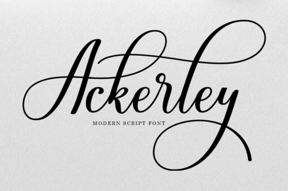 Ackerley: Elegant Script Handwritten Font for Brand Identity