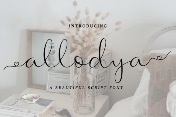 Allodya: A Script Handwritten Font for Creative Makers