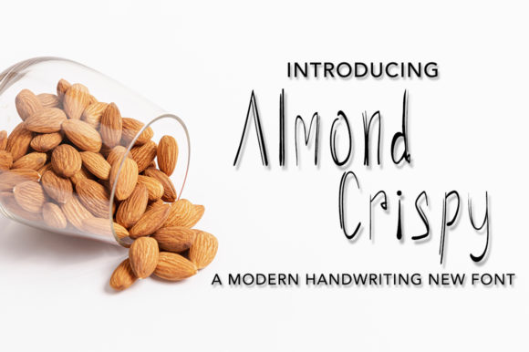 Almond Crispy: A Script Handwritten Font for Creative Crafters and Product Makers