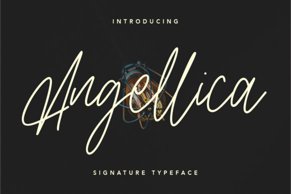 Angellica Font: A Flowing Handwritten Typeface for Elegant Makers