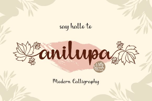Anilupa Script Handwritten Font for Elegant Creative Projects