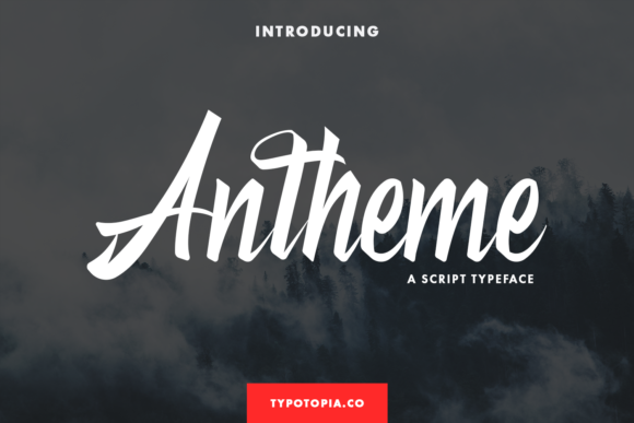 Antheme: A Script Handwritten Font for Creative Crafters