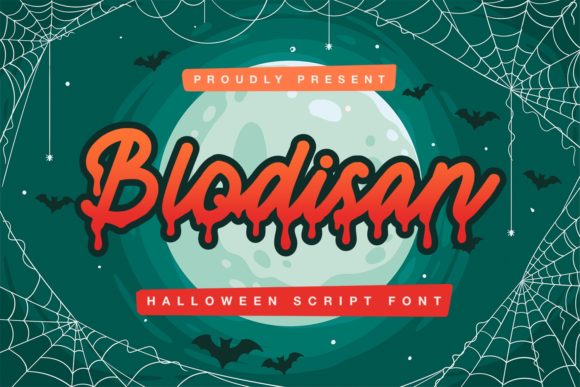 Blodisan: A Spooky Handwritten Font for Halloween Branding
