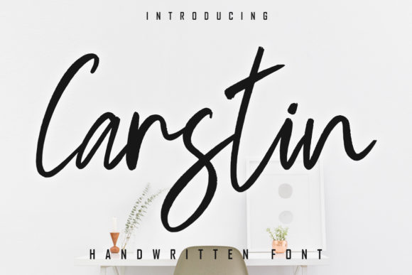 Carstin: A Flowing Script Handwritten Font for Digital Branding