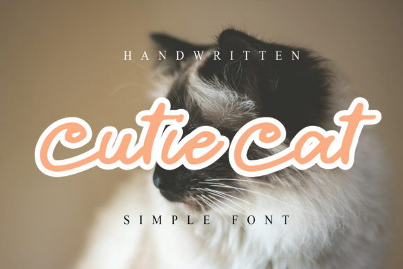 Cutie Cat Font: A Flowing Handwritten Typeface for Makers