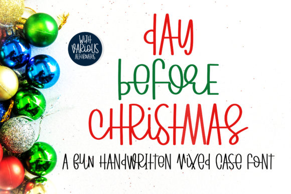 Day Before Christmas: A Sweet Script Handwritten Font for Thoughtful Design
