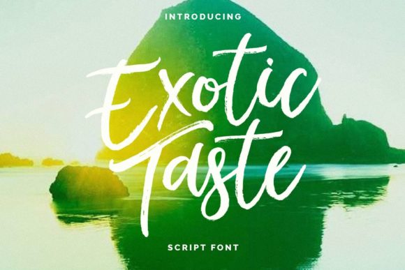 Exotic Taste: A Script Handwritten Font for Elegant Digital Branding
