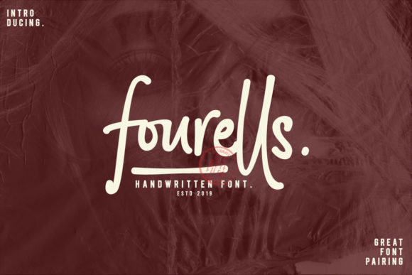 Fourells Script Handwritten Font for Elegant Design