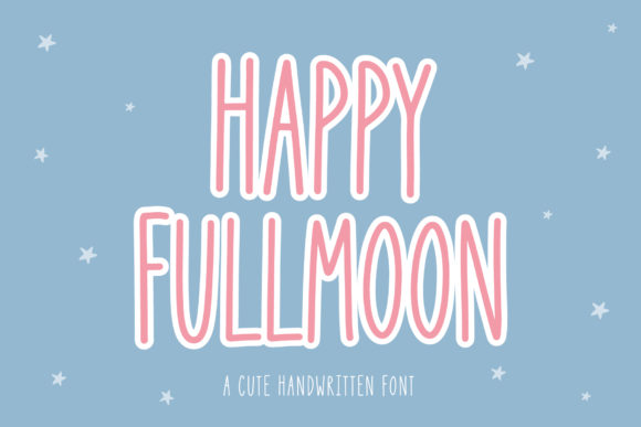 Happy Full Moon Font: A Thin, Tall Script Handwritten Typeface for Expressive Branding