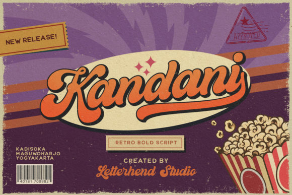 Kandani: A Bold Script Handwritten Font for Vintage Branding