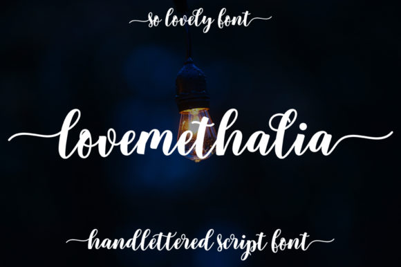 Lovemethalia Script Handwritten Font for Crafters