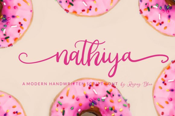 Nathiya Script Handwritten Font for Elegant Craft Projects