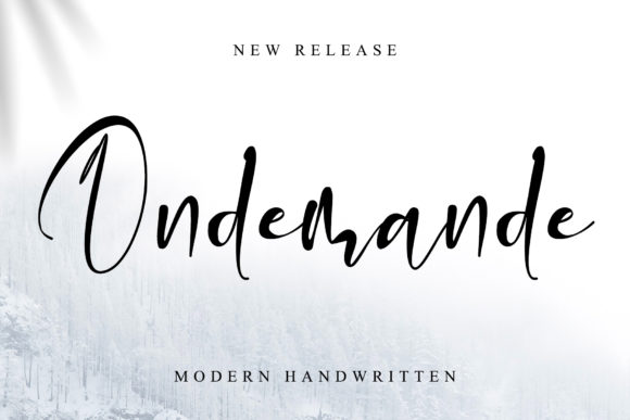 Ondemande: A Script Handwritten Font for Campaign Creativity