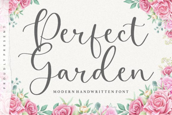 Perfect Garden: A Script Handwritten Font for Creative Makers