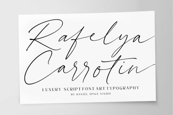 Rafelya Carrotin Handwritten Font for Elegant Craft Projects