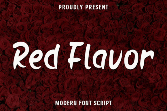 Red Flavor Script Handwritten Font for Digital Design