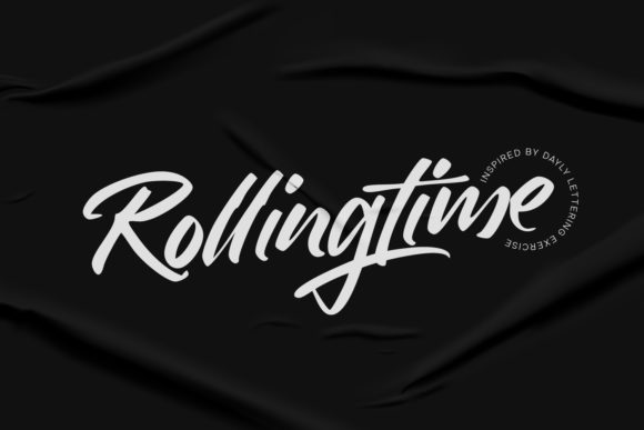 Rollingtime: A Flowing Handwritten Font for Scroll-Stopping Visuals