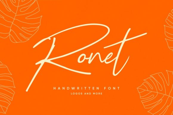Ronet: A Delicate Script Handwritten Font for Timeless Branding