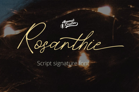 Rosanthie: The Font That Elevates Your Brand’s Visual Story