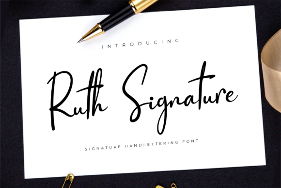 Ruth Signature: A Timeless Script Font for Digital Branding and Web Design