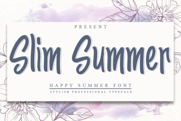 Slim Summer: A Versatile Script Font for Digital Branding