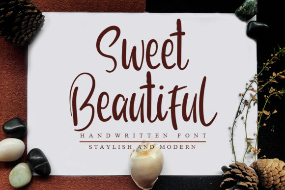 Sweet Beautiful: A Script Handwritten Font for Creative Makers