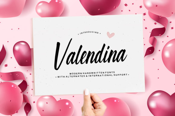 Valendina: A Script Handwritten Font for Elegant Digital Branding