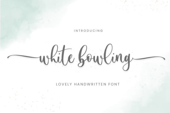 White Bowling Font: A Script Handwritten Typeface for Elegant Branding