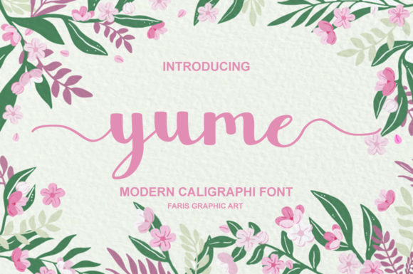 Yume: An Elegant Script Handwritten Font for Editorial Design
