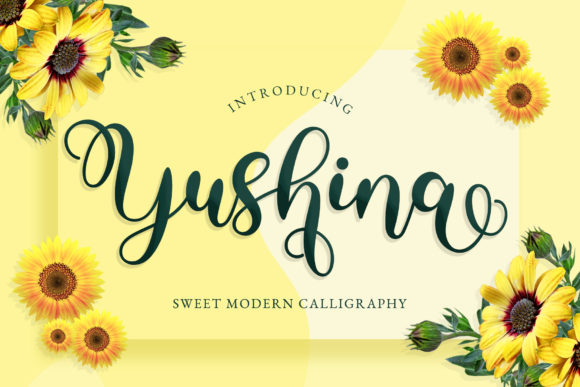Yushina: A Modern and Sweet Handwritten Font for Campaign Design
